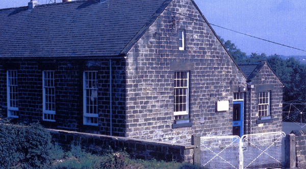 A photograph of Gawber Primary School taken in the 1990s