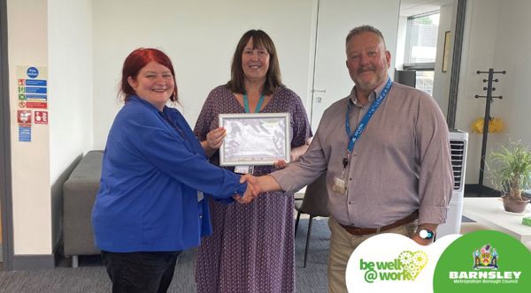 Target Information Systems Receiving Their Silver Be Well @ Work Award
