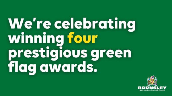 We're celebrating winning four prestigious green flag awards