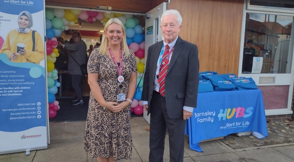 Cllr Cave Standing Outside Penistone Family Hub