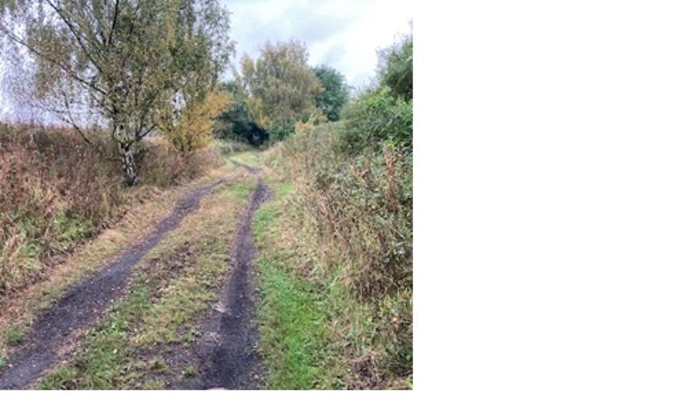 Image Showing Path Before A61 Active Travel Scheme