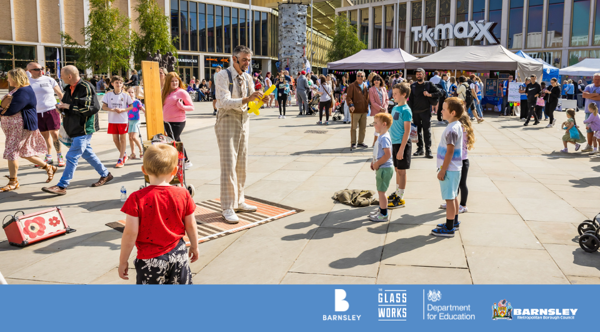 Family Hubs Festival In Glass Works Square