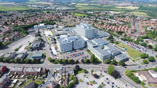 Aerial Photo Of Barnsley Hospital