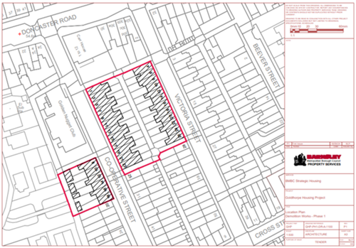 Goldthorpe demolition site plan